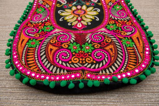 Boho embroidery bag "Night Flower" , hippie bag, crossbody hobo bag, ethnic patchwork bag - Image 10