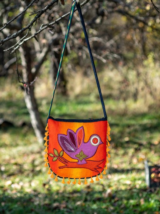 Festival bag "Early Bird", ethnic embroidery bag, boho bag, hippie bag, crossbody bag - Image 3