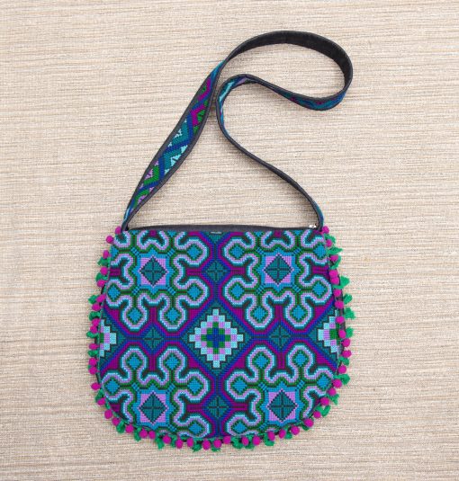 Festival bag "Kaleidoscope Tapestry", ethnic embroidery bag, boho bag, hippie bag, crossbody hobo bag