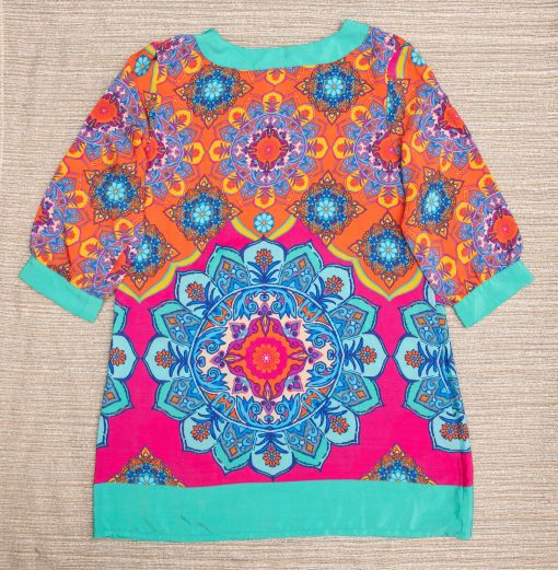 Boho mandala tunic, ethnic tunic, hippie tunic, festival tunic, bohemian tunic - Image 5