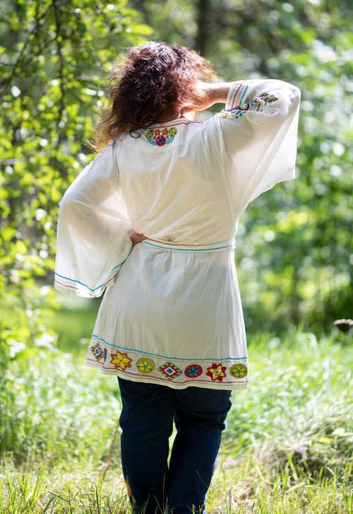 Embroidered boho dress, hippie dress, festival beaded tunic, ethnic dress, embroidered tunic, boho tunic, hippie tunic - Image 3