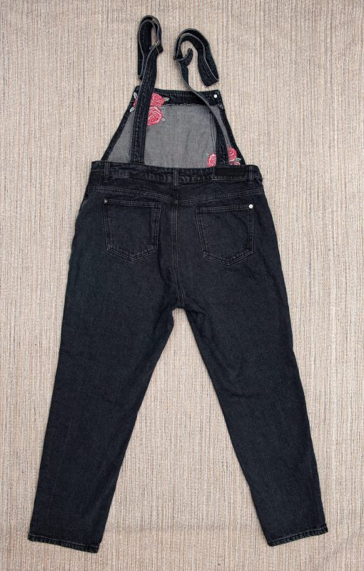 Embroidered denim overalls, embroidered dungarees - Image 7