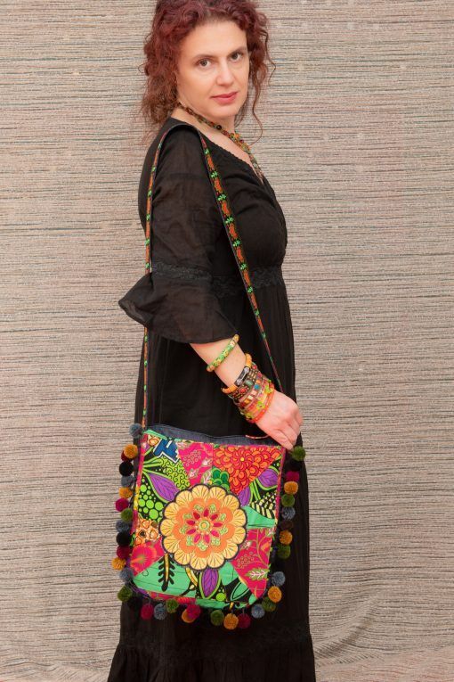 Embroidered boho bag "Kaleidoscope Dream" - Image 3