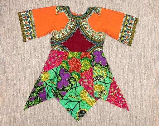 Up-cycled boho patchwork tunic "Kaleidoscope Dream", colourful ethnic hippie tunic